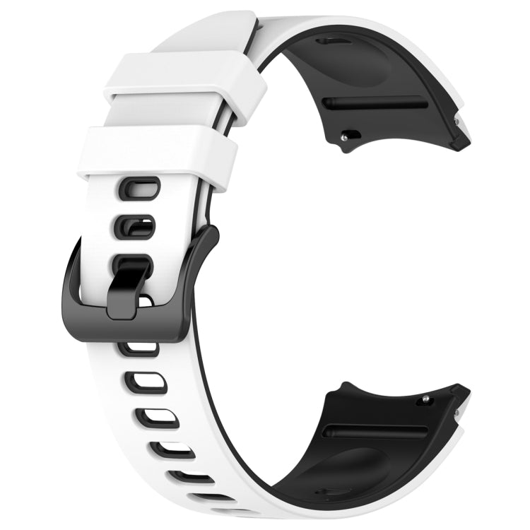 For Samsung Galaxy Watch 6 Sports Two Color Silicone Watch Band
