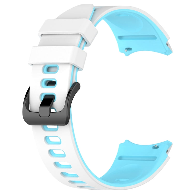 For Samsung Galaxy Watch 6 Sports Two Color Silicone Watch Band