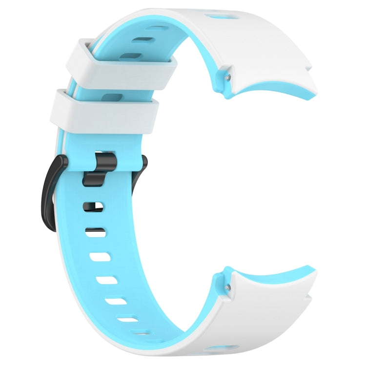 For Samsung Galaxy Watch 6 Sports Two Color Silicone Watch Band