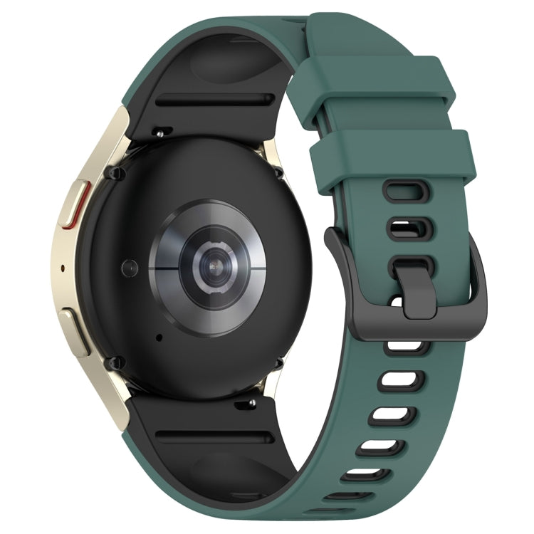 For Samsung Galaxy Watch 6 Sports Two Color Silicone Watch Band
