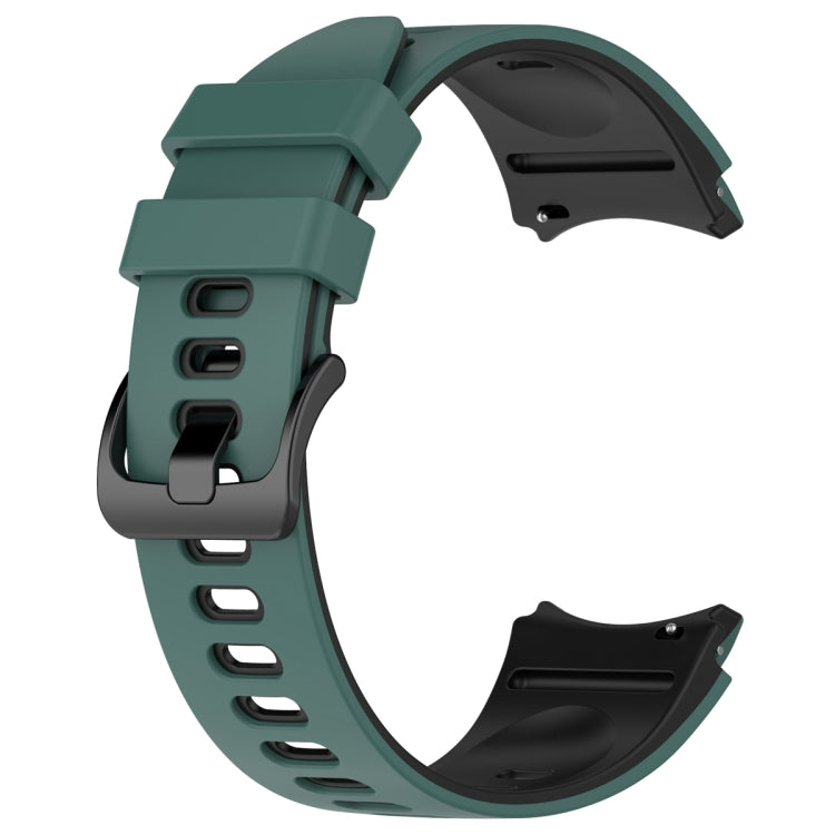 For Samsung Galaxy Watch 6 Sports Two Color Silicone Watch Band