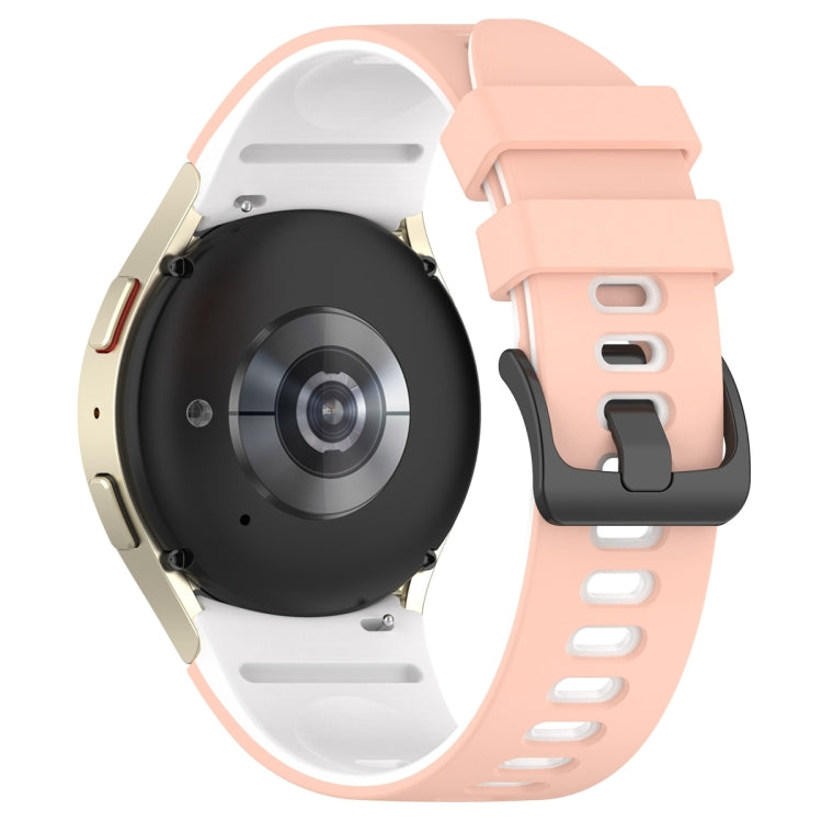 For Samsung Galaxy Watch 6 Sports Two Color Silicone Watch Band