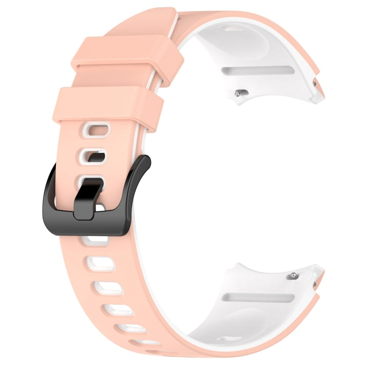 For Samsung Galaxy Watch 6 Sports Two Color Silicone Watch Band