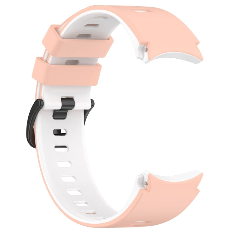 For Samsung Galaxy Watch 6 Sports Two Color Silicone Watch Band
