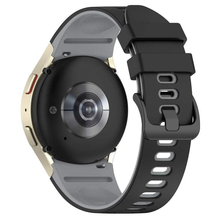 For Samsung Galaxy Watch 6 Sports Two Color Silicone Watch Band