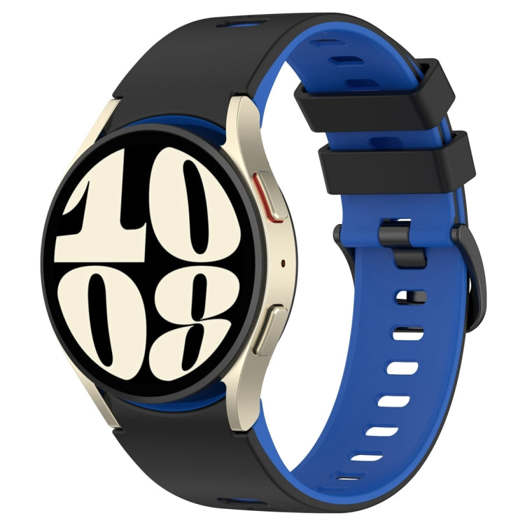 For Samsung Galaxy Watch 6 Sports Two Color Silicone Watch Band