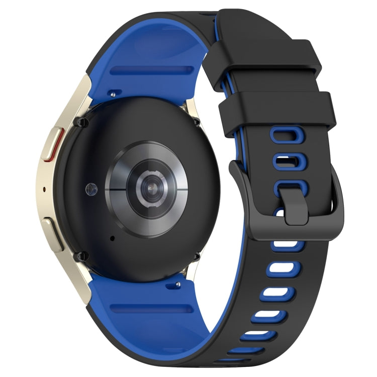 For Samsung Galaxy Watch 6 Sports Two Color Silicone Watch Band