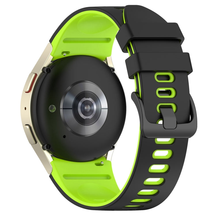 For Samsung Galaxy Watch 6 Sports Two Color Silicone Watch Band