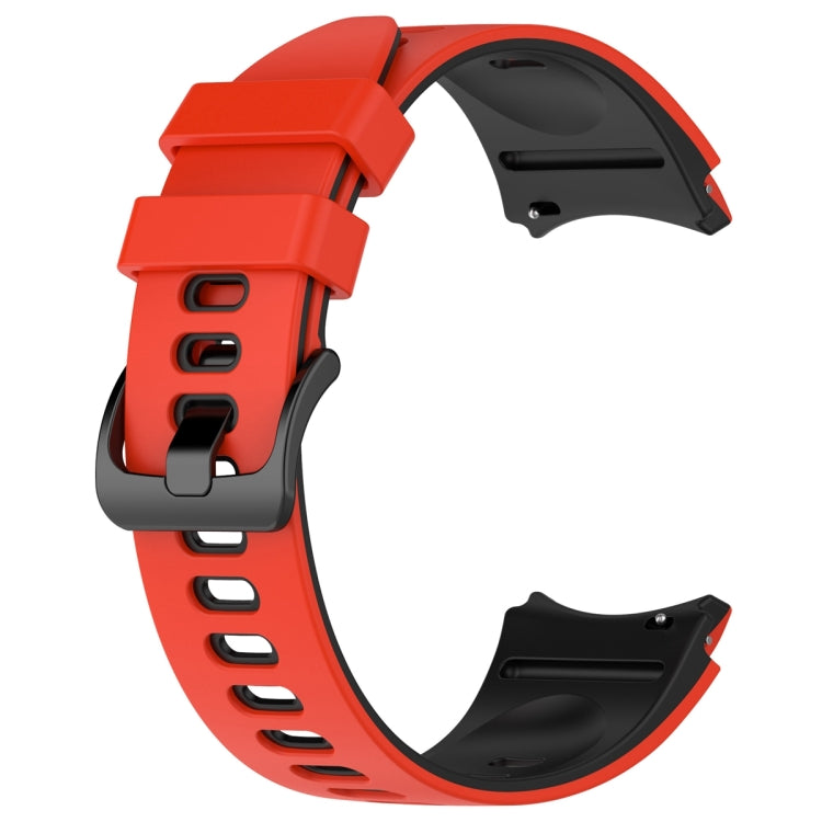 For Samsung Galaxy Watch 6 Sports Two Color Silicone Watch Band