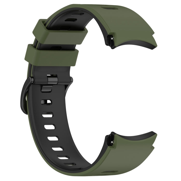 For Samsung Galaxy Watch 6 Sports Two Color Silicone Watch Band