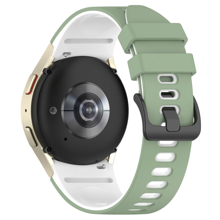 For Samsung Galaxy Watch 6 Sports Two Color Silicone Watch Band