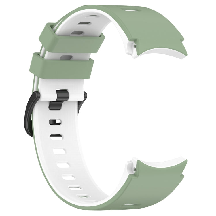 For Samsung Galaxy Watch 6 Sports Two Color Silicone Watch Band