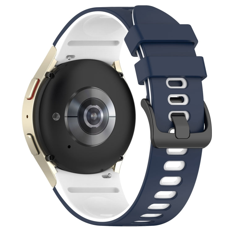 For Samsung Galaxy Watch 6 Sports Two Color Silicone Watch Band
