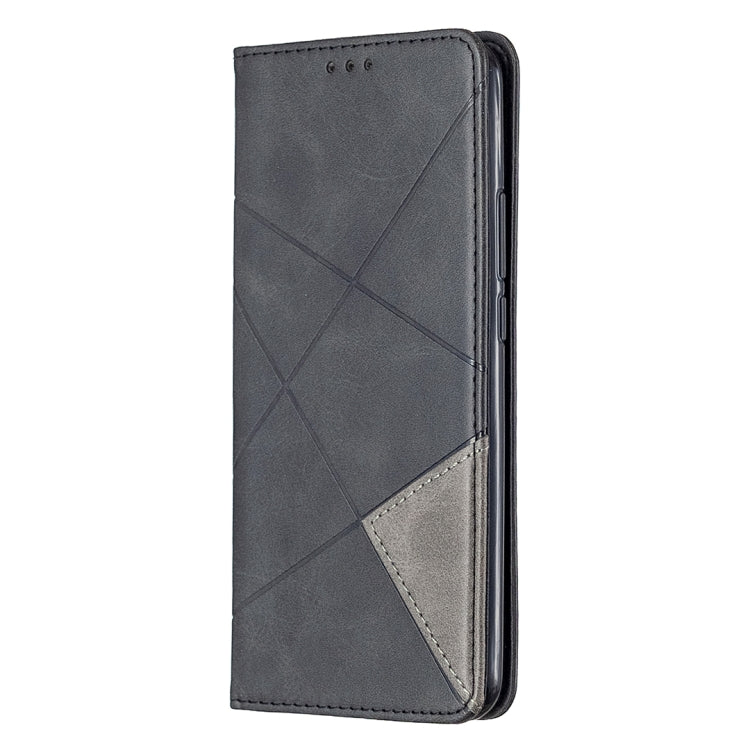 For Xiaomi Redmi 9 Rhombus Texture Horizontal Flip Magnetic Leather Case with Holder & Card Slots & Wallet