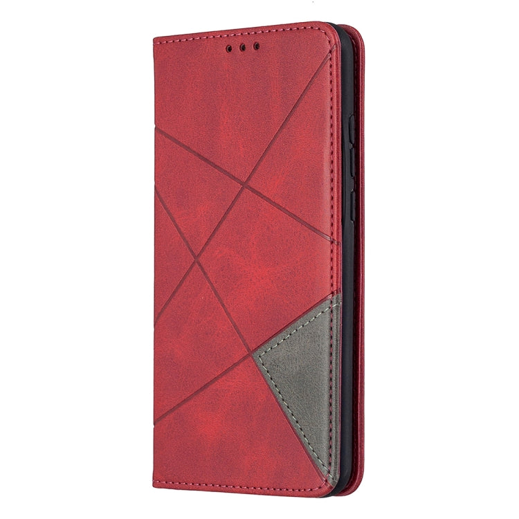 For Huawei Honor 9X Lite Rhombus Texture Horizontal Flip Magnetic Leather Case with Holder & Card Slots & Wallet