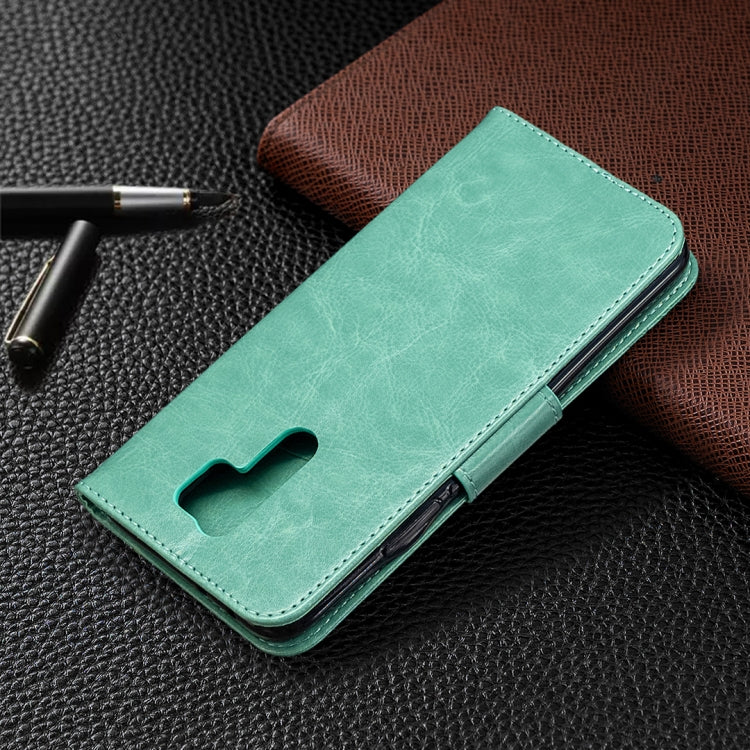For Xiaomi Redmi 9 Two Butterflies Embossing Pattern Horizontal Flip Leather Case with Holder & Card Slot & Wallet & Lanyard
