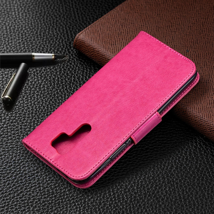 For Xiaomi Redmi 9 Two Butterflies Embossing Pattern Horizontal Flip Leather Case with Holder & Card Slot & Wallet & Lanyard