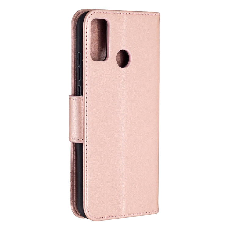 For Huawei Honor 9X Lite Two Butterflies Embossing Pattern Horizontal Flip Leather Case with Holder & Card Slot & Wallet & Lanyard