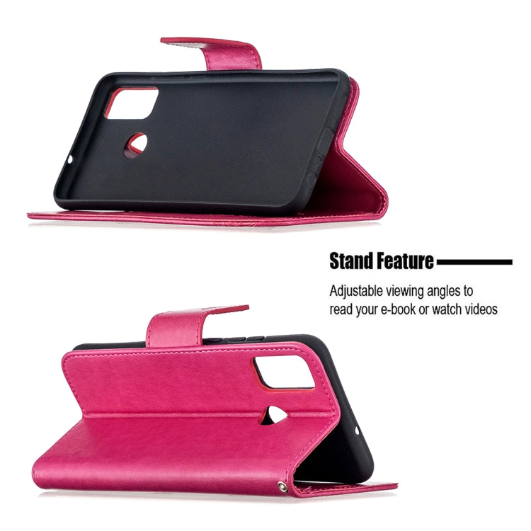 For Huawei Honor 9X Lite Two Butterflies Embossing Pattern Horizontal Flip Leather Case with Holder & Card Slot & Wallet & Lanyard