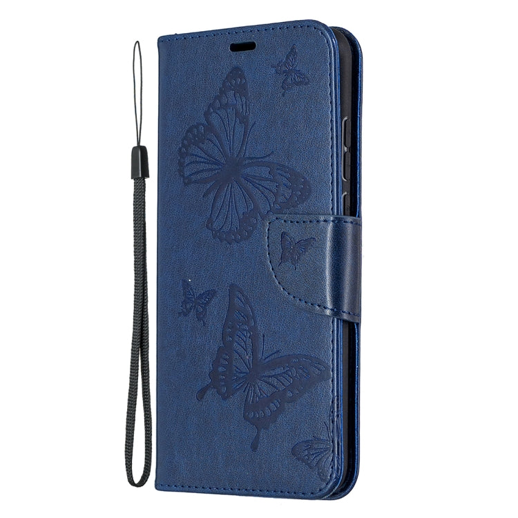 For Huawei Honor 9X Lite Two Butterflies Embossing Pattern Horizontal Flip Leather Case with Holder & Card Slot & Wallet & Lanyard