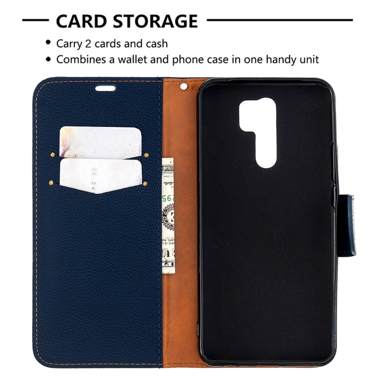 For Xiaomi Redmi 9 Litchi Texture Pure Color Horizontal Flip PU Leather Case with Holder & Card Slots & Wallet & Lanyard