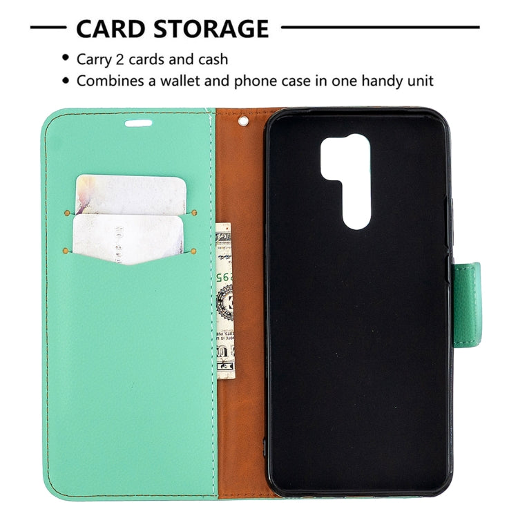 For Xiaomi Redmi 9 Litchi Texture Pure Color Horizontal Flip PU Leather Case with Holder & Card Slots & Wallet & Lanyard