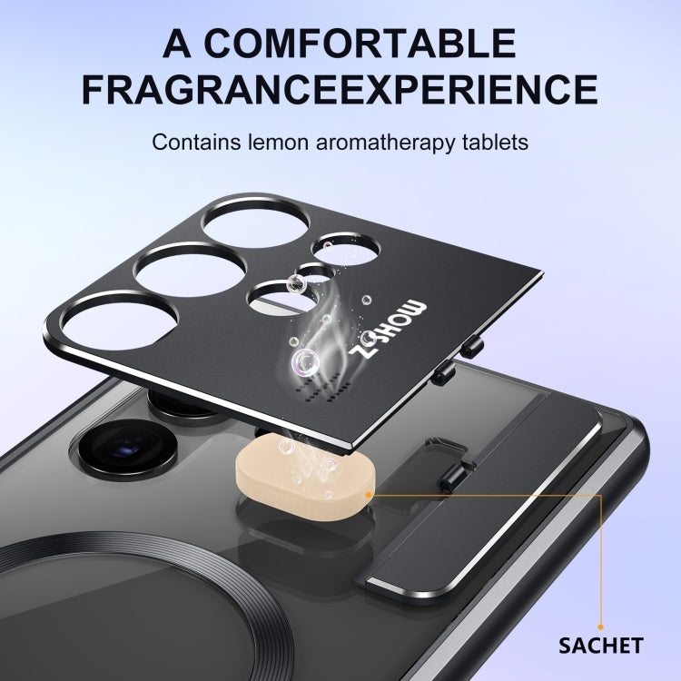 For Samsung Galaxy S25 Ultra 5G Aromatherapy Holder Single-sided MagSafe Magnetic Phone Case