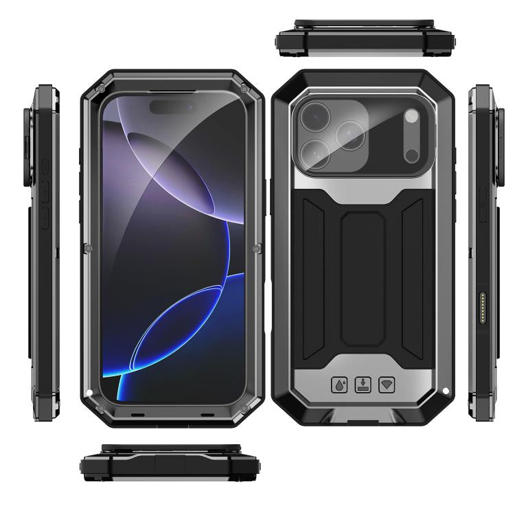 For iPhone 17 Pro Max R-JUST Sliding Camera IP54 Life Waterproof Holder Phone Case