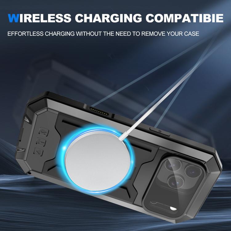 For iPhone 17 Pro Max R-JUST Sliding Camera IP54 Life Waterproof Holder Phone Case