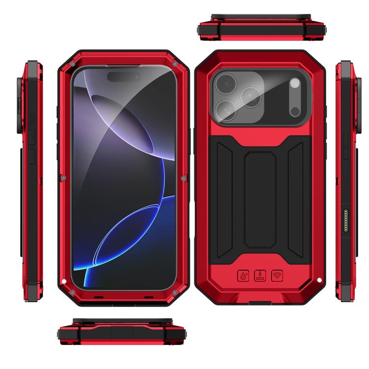 For iPhone 17 Pro Max R-JUST Sliding Camera IP54 Life Waterproof Holder Phone Case