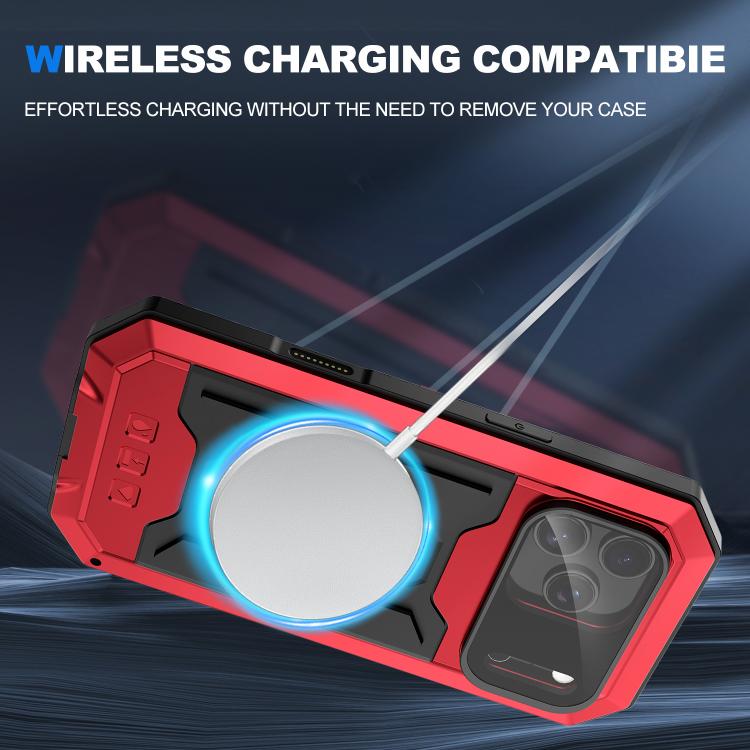 For iPhone 17 Pro R-JUST Sliding Camera IP54 Life Waterproof Holder Phone Case