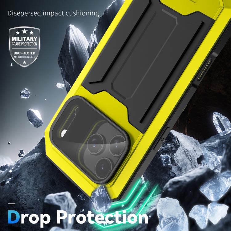 For iPhone 17 Pro R-JUST Sliding Camera IP54 Life Waterproof Holder Phone Case