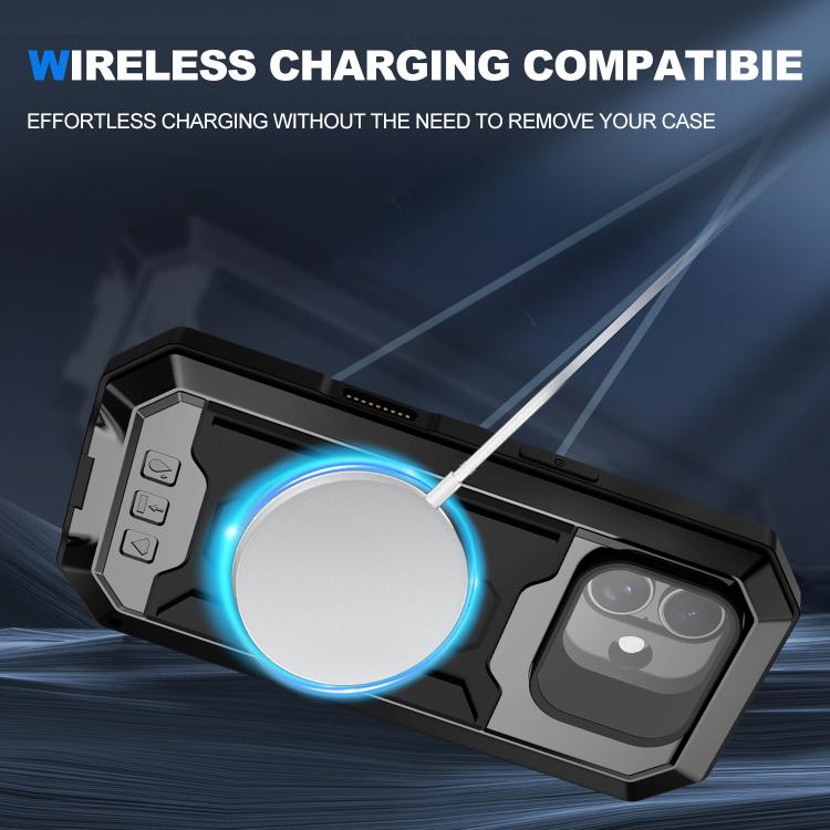 For iPhone 17 R-JUST Sliding Camera IP54 Life Waterproof Holder Phone Case