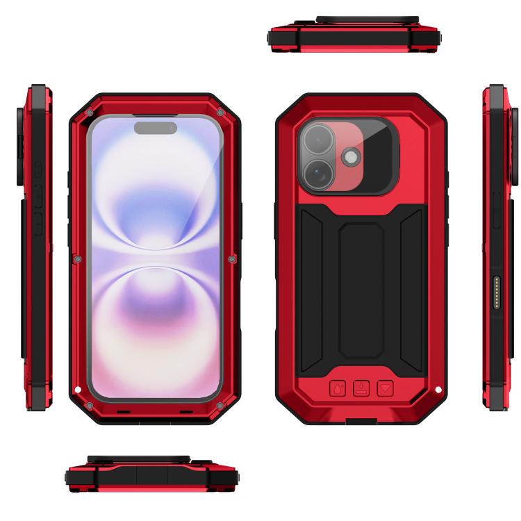 For iPhone 17 R-JUST Sliding Camera IP54 Life Waterproof Holder Phone Case