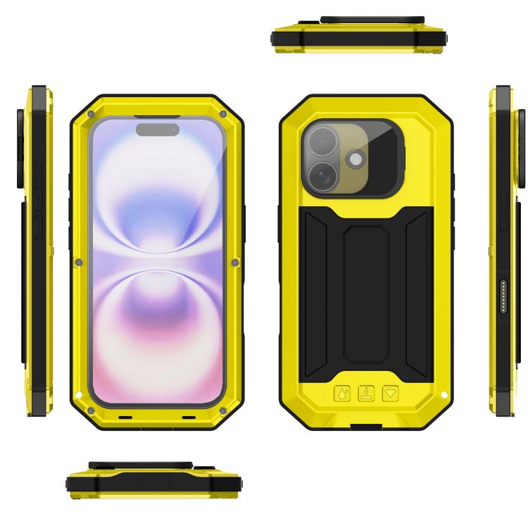 For iPhone 17 R-JUST Sliding Camera IP54 Life Waterproof Holder Phone Case