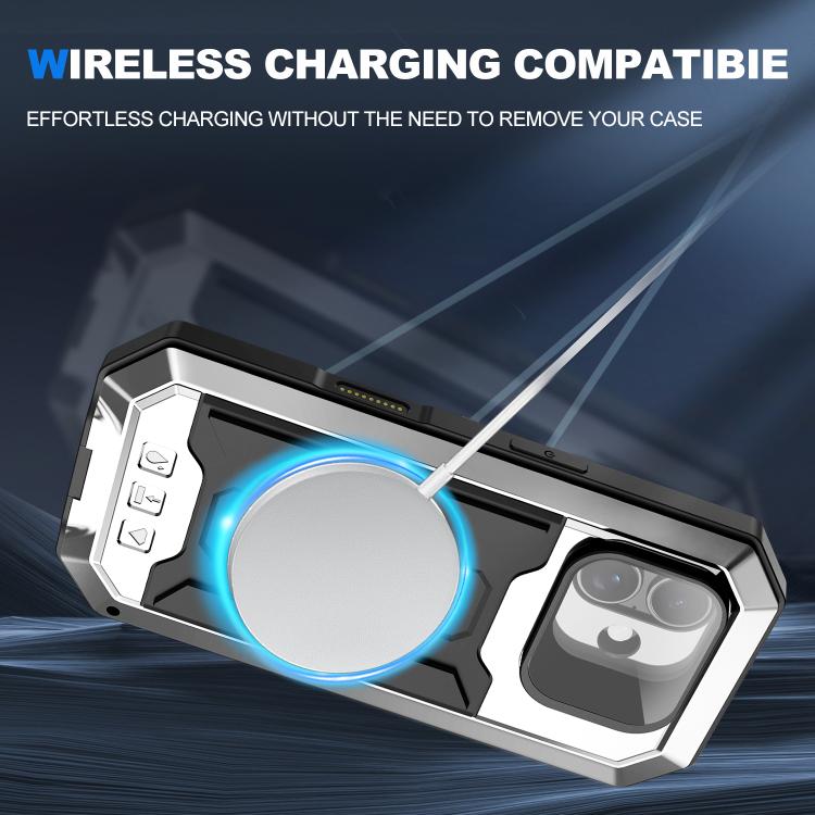 For iPhone 17 R-JUST Sliding Camera IP54 Life Waterproof Holder Phone Case