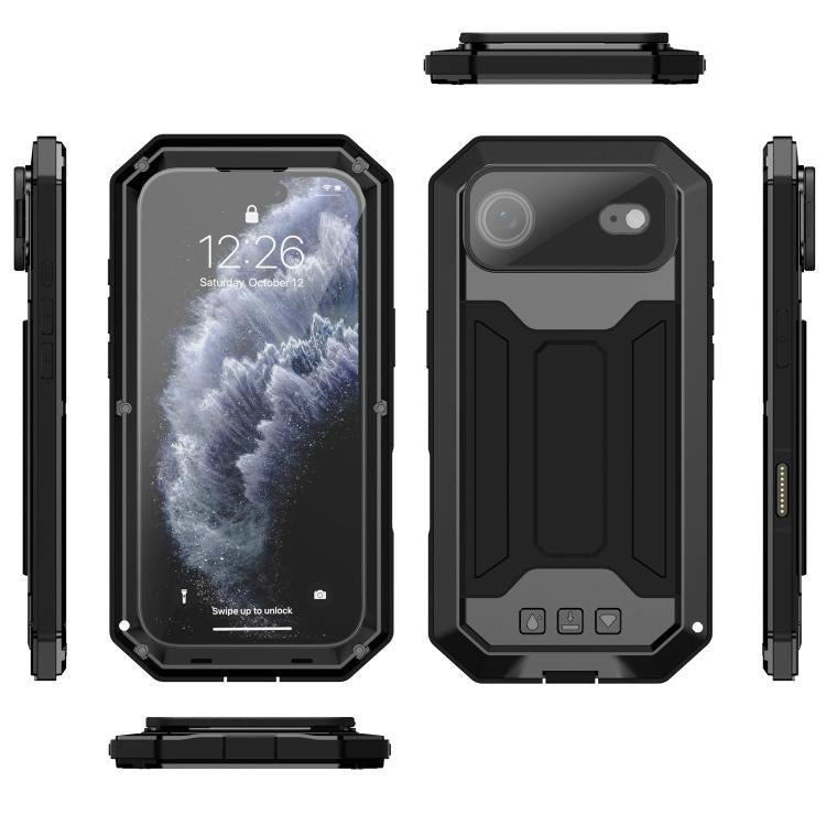 For iPhone Air R-JUST Sliding Camera IP54 Life Waterproof Holder Phone Case