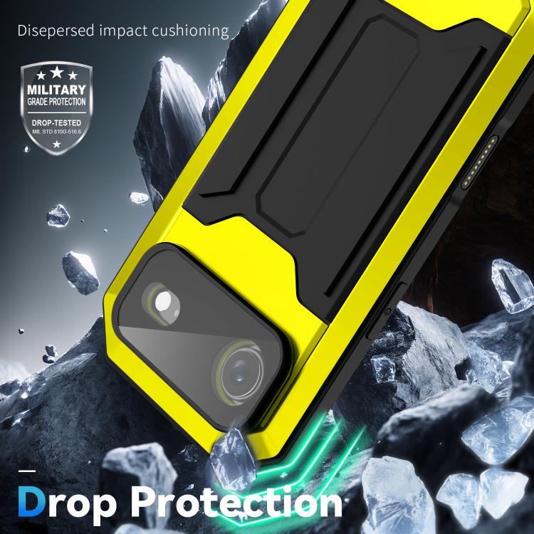 For iPhone Air R-JUST Sliding Camera IP54 Life Waterproof Holder Phone Case
