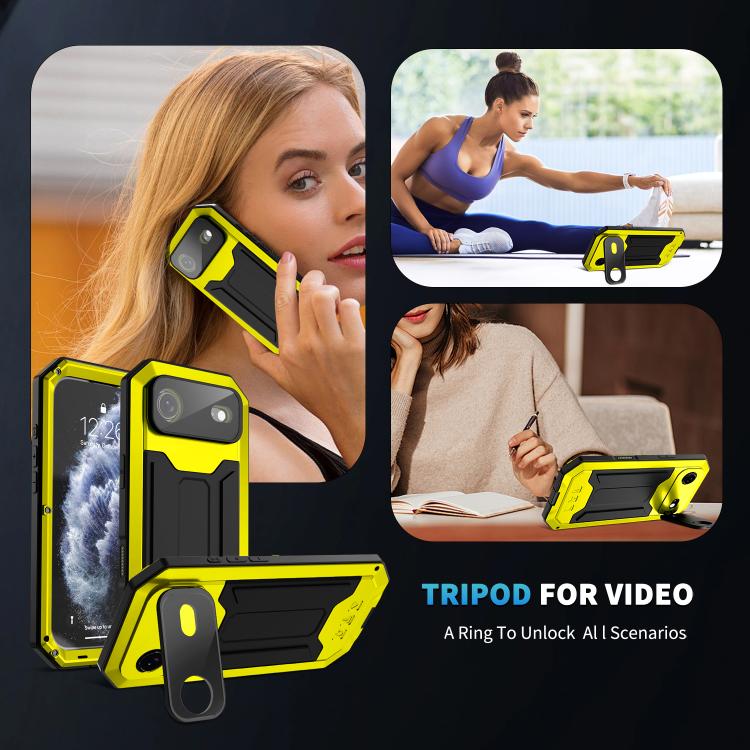 For iPhone Air R-JUST Sliding Camera IP54 Life Waterproof Holder Phone Case
