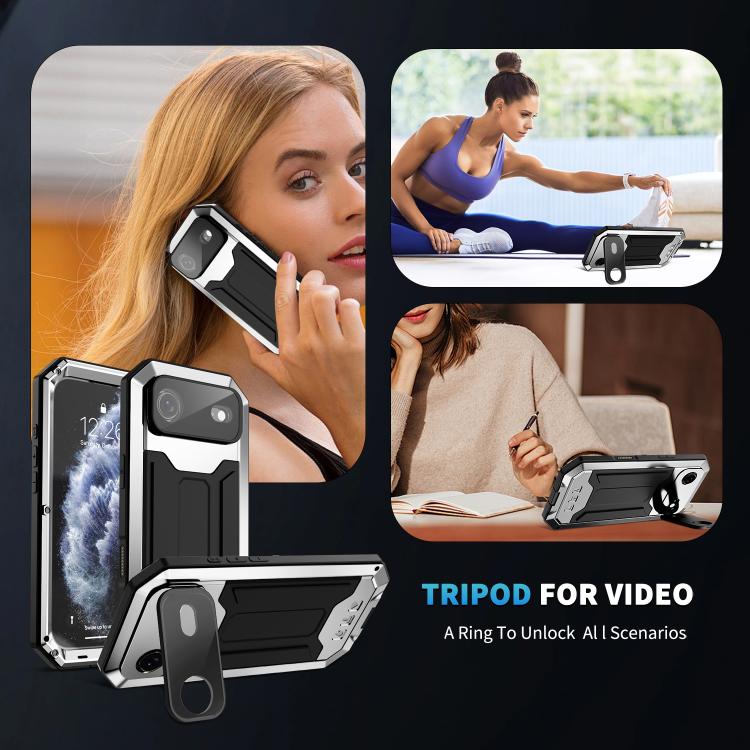 For iPhone Air R-JUST Sliding Camera IP54 Life Waterproof Holder Phone Case