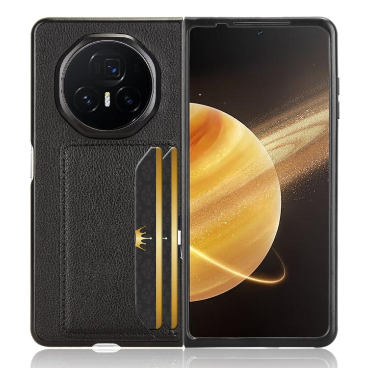 For Honor Magic V3 Litchi Texture Card Slot Phone Case