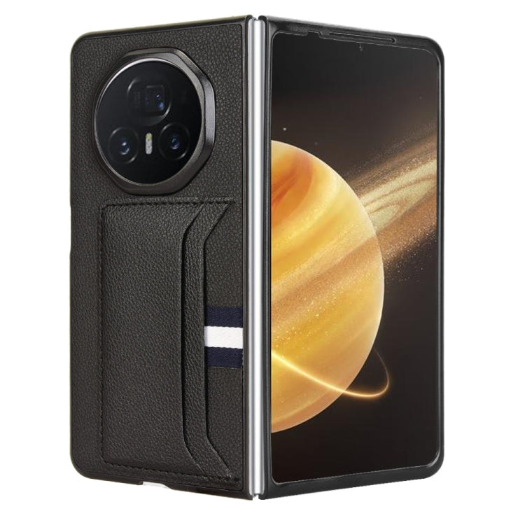 For Honor Magic V3 Litchi Texture Card Slot Phone Case
