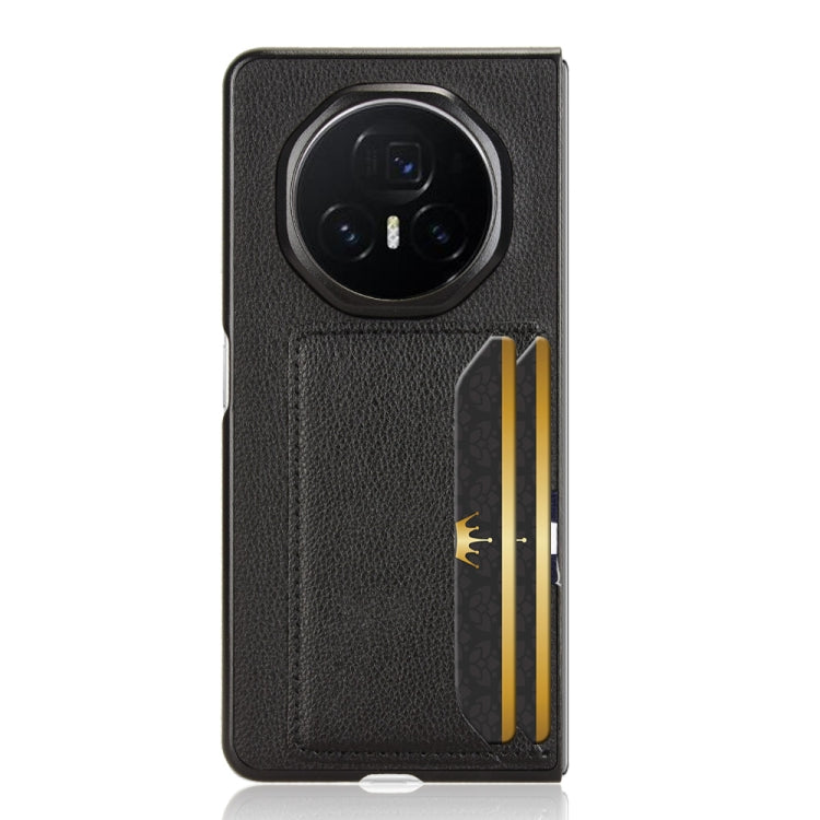 For Honor Magic V3 Litchi Texture Card Slot Phone Case
