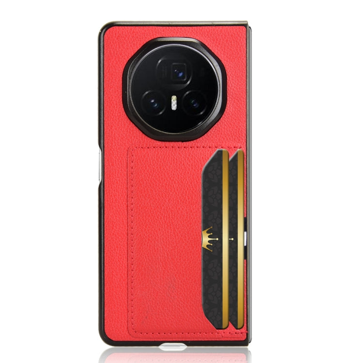 For Honor Magic V3 Litchi Texture Card Slot Phone Case