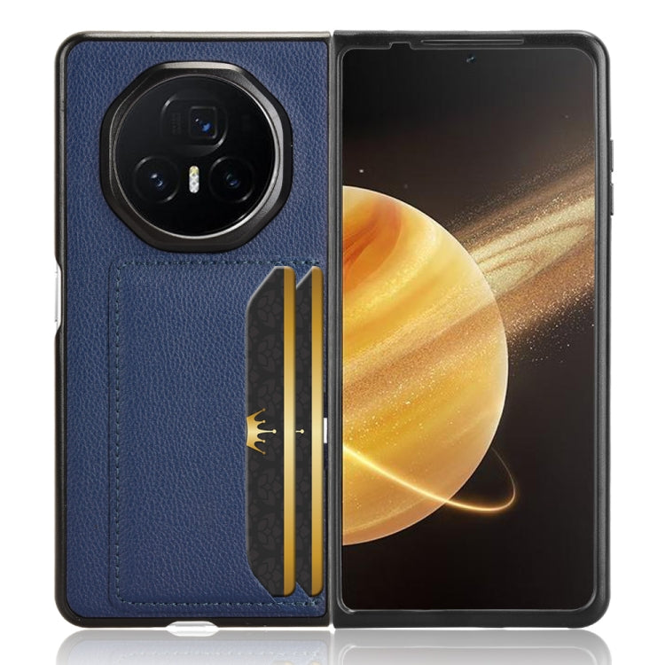 For Honor Magic V3 Litchi Texture Card Slot Phone Case
