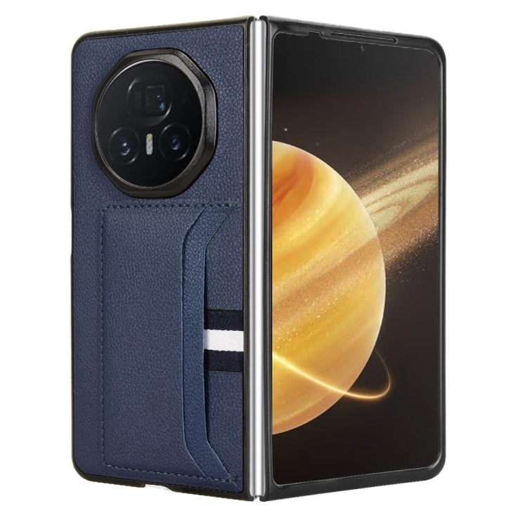 For Honor Magic V3 Litchi Texture Card Slot Phone Case
