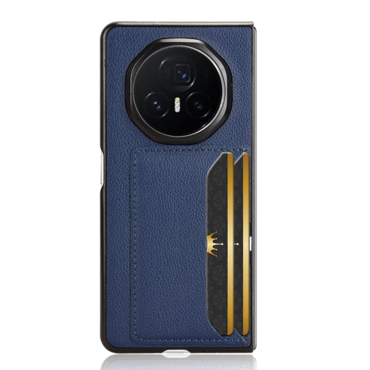 For Honor Magic V3 Litchi Texture Card Slot Phone Case