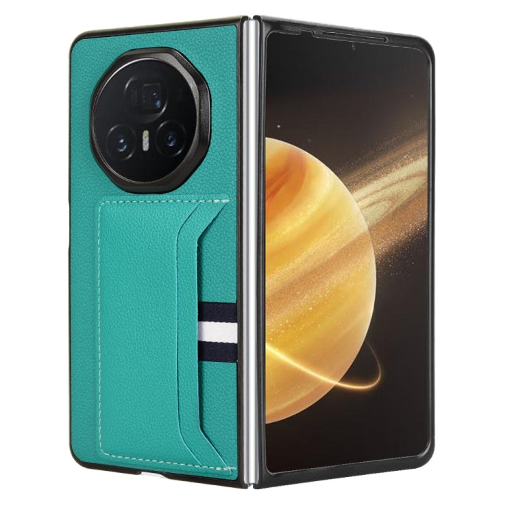 For Honor Magic V3 Litchi Texture Card Slot Phone Case