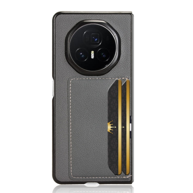 For Honor Magic V3 Litchi Texture Card Slot Phone Case