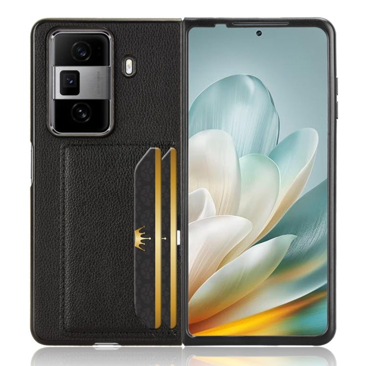 For Honor Magic Vs3 Litchi Texture Card Slot Phone Case